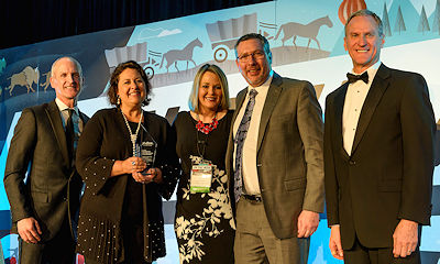 Photo of Jim Hagen, Elizabeth Whealy, Nicole Bruning, Dan Simon and Governor Dennis Daugaard