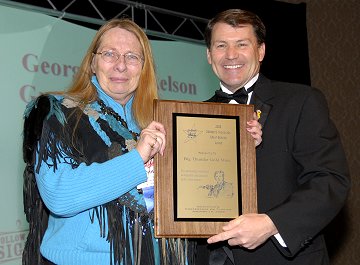 Photo of Governor Rounds and Sandra McLain.