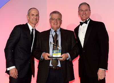 Photo of Jim Hagen, Don South and Governor Daugaard