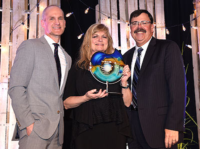 Photo of Jim Hagen, Maureen Droz and Lt. Gov. Matt Michels 