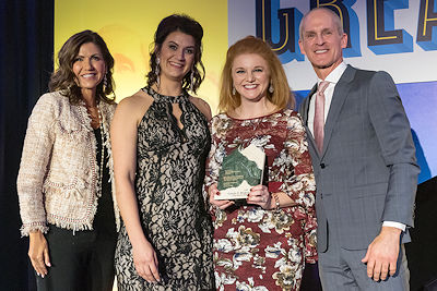 photo of Governor Noem, Ashley Biggar, Kristina Lankow and Secretary Hagen