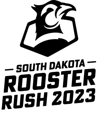 2023 Rooster Rush logo example (stacked)