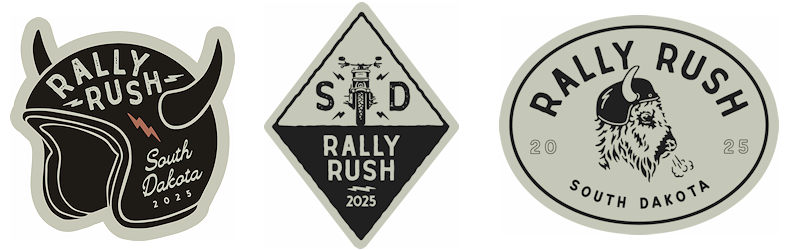 South Dakota Rally Rush 2025 stickers