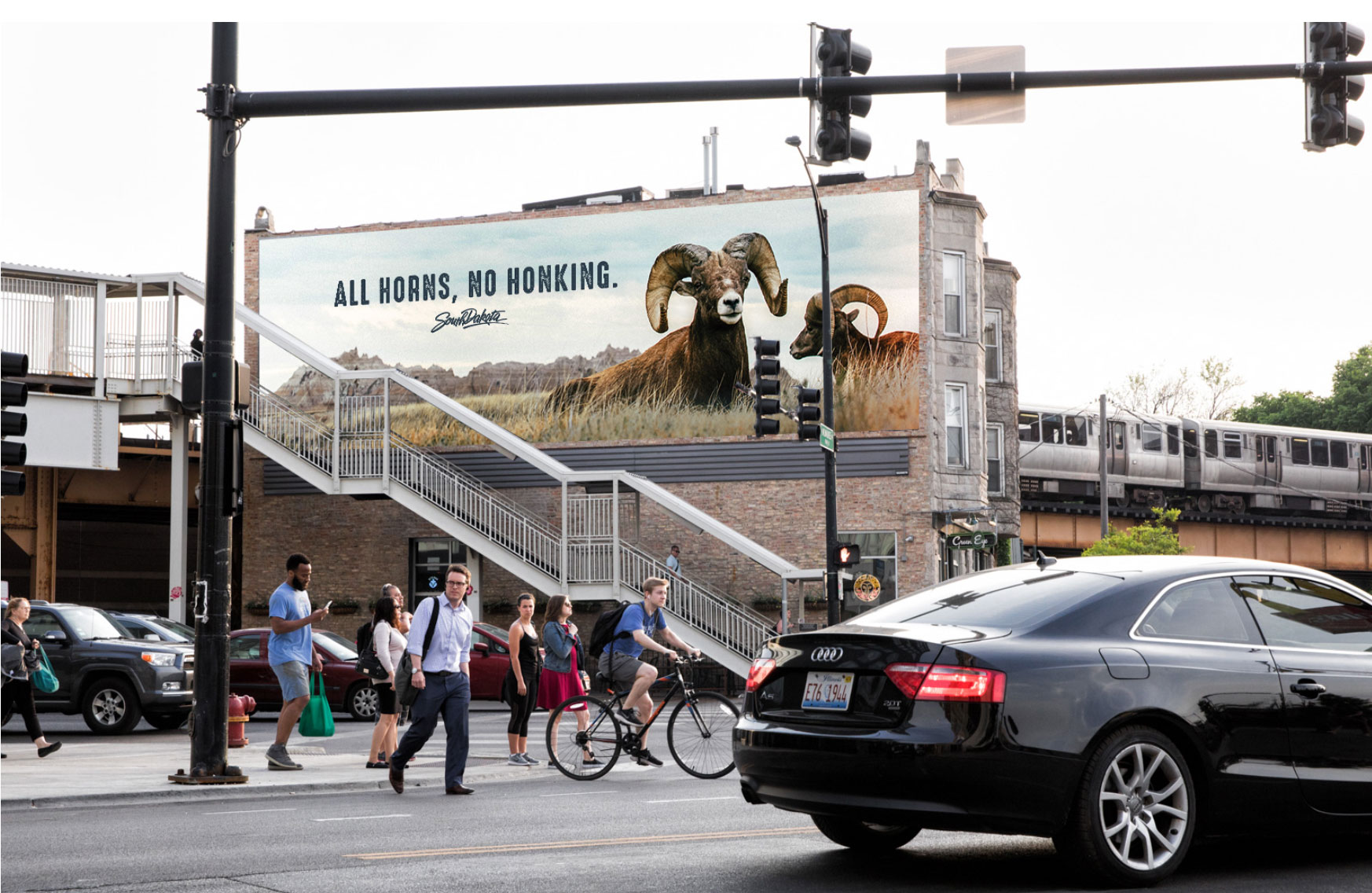 Chicago Billboard OOH South Dakota Tourism Peak 2019