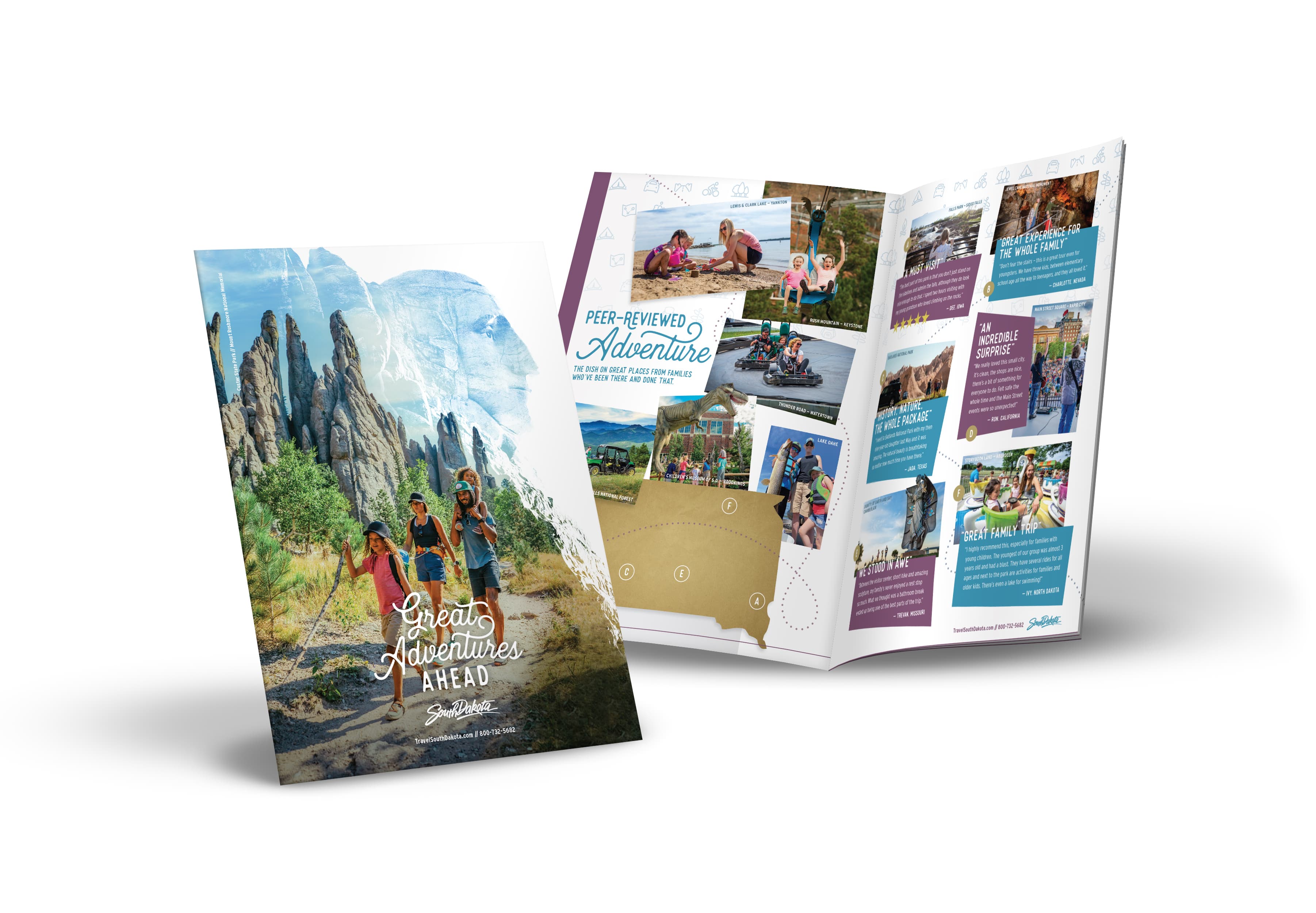 South Dakota Tourism Peak Magazine Co-op - April Parents Magazine eight-page insert