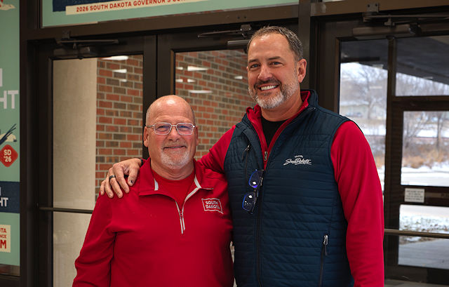 Val Rausch, vice president; Caleb Arceneaux, president
