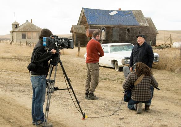 Film crew in South Dakota