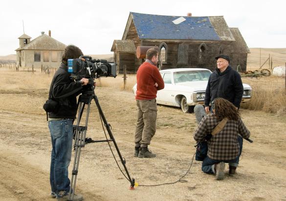 Film crew in South Dakota