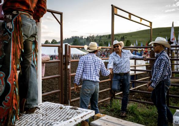 Cowboys at rodeo
