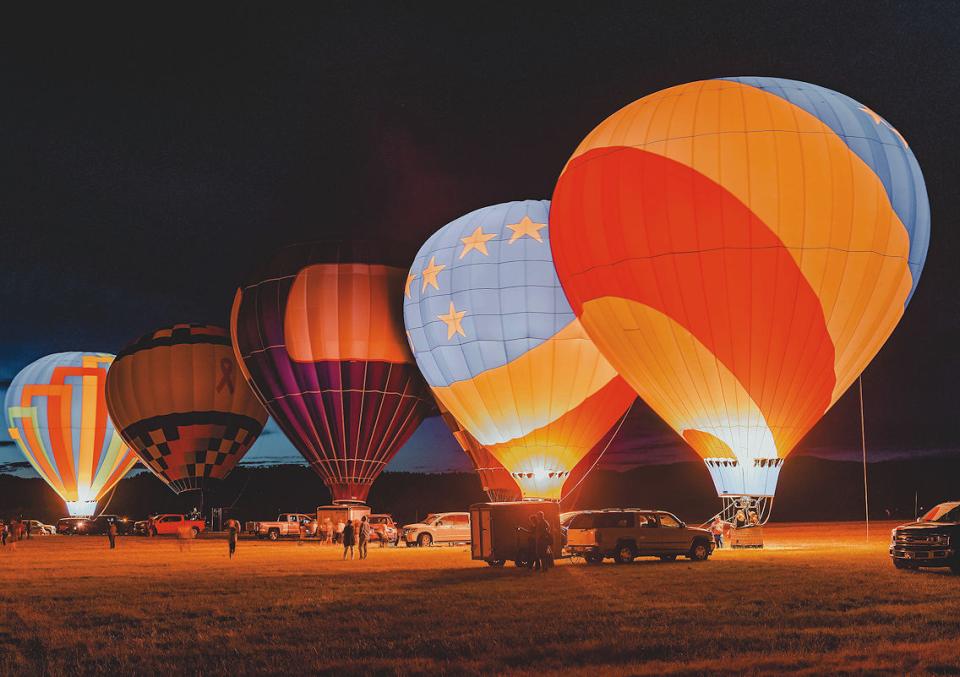 Hot Air Balloons in the Black Hills of South Dakota